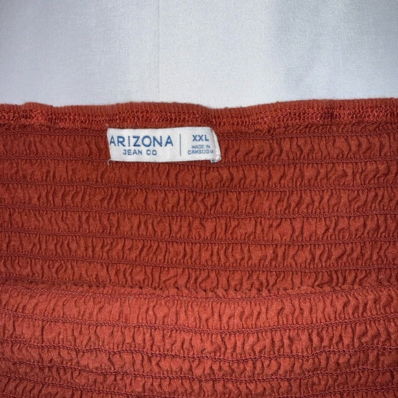 Arizona Jean Company Rust Off the Shoulder  Crop Top Size XXL - Picture 3 of 3